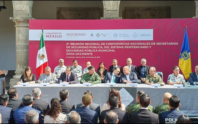 Segunda Reunión de Conferencias de Secretarios de Seguridad Pública, del Sistema Penitenciario y de Seguridad Pública Municipal, Zona Occidente. EL INFORMADOR / S. Blanco