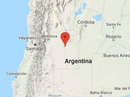 El epicentro se registra en la provincia argentina de Mendoza. TWITTER / @SismoMundial
