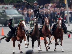 Durante 135 minutos, miles de personas disfrutaron la actuación de cerca de dos mil 700 jinetes. SUN/I. Stephens