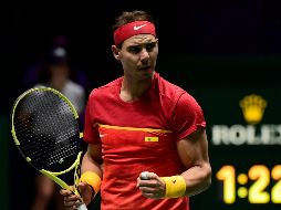 Nadal triunfó sobre Borna Gojo por 6-4 y 6-3, lo que le daba la victoria del encuentro a España- AFP / J. Soriano