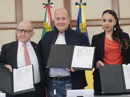 Durante el evento se firmó el documento que especifica el Gobierno de Jalisco se compromete a colaborar con el INAH. ESPECIAL / Gobierno de Jalisco