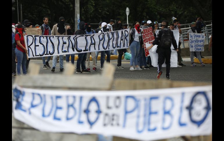 Una manifestación en Cali. EFE/E. Guzmán