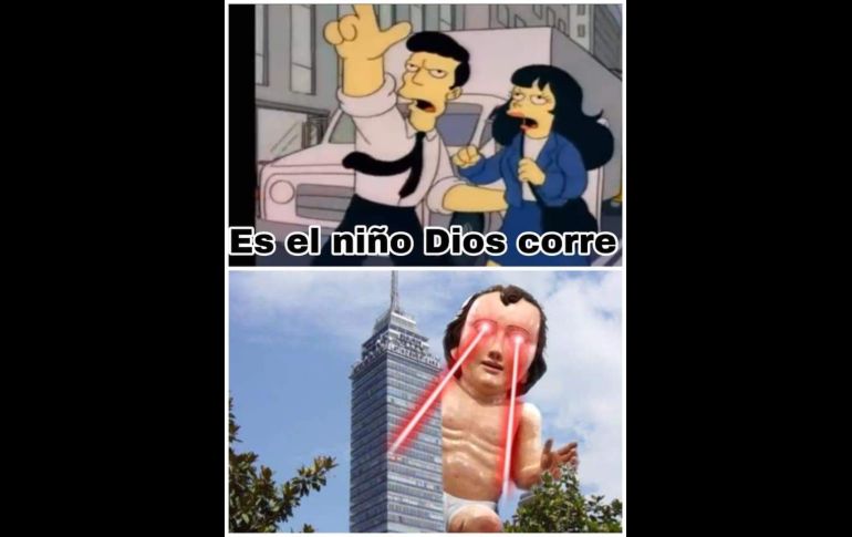 La escultura fue construida en el Estado de México, y tuvo un coste de 218 mil 800 pesos. ESPECIAL