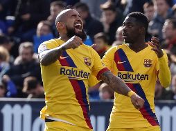 Con la victoria el Barcelona sigue como líder general, con 28 puntos. EFE / J. C. Hidalgo