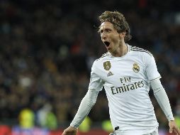 Luka Modric cerró la victoria Merengue de este sábado. EFE / Ballesteros