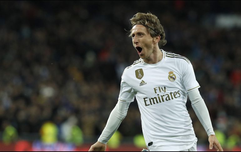 Luka Modric cerró la victoria Merengue de este sábado. EFE / Ballesteros