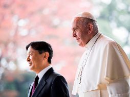 Fuentes de la Casa Real señalan que durante su cita con el moncarca, el líder católico recordó que tenía nueve años cuando ocurrió el ataque atómico a las ciudades japonesas de Nagasaki e Hiroshima y lloró al conocer su magnitud. AFP / B. Mehri