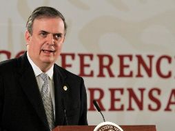 Ebrard consideró que EU no optará por la designación de terrorismo pues trabaja en conjunto con el Gobierno mexicano. NTX/J. Lira