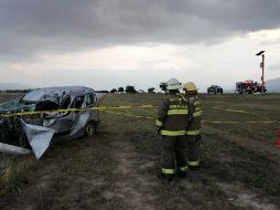 En el lugar ya se encuentran la Policía Federal, Cruz Roja y Policía Municipal de Techaluta. ESPECIAL / Protección Civil Jalisco