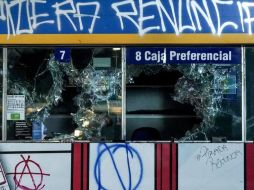 Numerosos negocios han sido destrozados en actos vandálicos en las últimas semanas. GETTY IMAGES