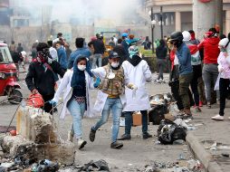 La capital iraquí es escenario de amplias protestas populares desde principios de octubre. EFE/A. Jalil