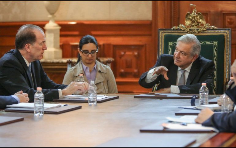 A través de sus redes, el Mandatario compartió una imagen del encuentro. TWITTER/@lopezobrador_