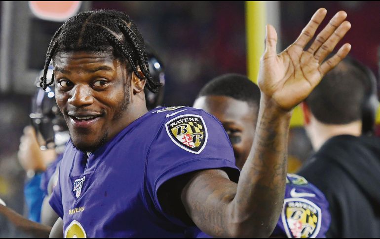 Lamar Jackson y los Ravens han resultado ser la más grata sorpresa de la Liga en los últimos tiempos. AFP