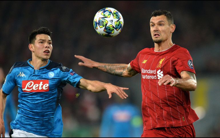 El mexicano Hirving Lozano tuvo actividad durante 72 minutos. EFE / P. Powell