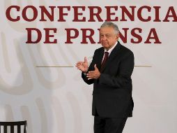 En conferencia de prensa este jueves, López Obrador dijo que apoyará a la familia Alemán para evitar  la quiebra de Interjet, pero sin recurrir a un rescate. NTX/G. Granados