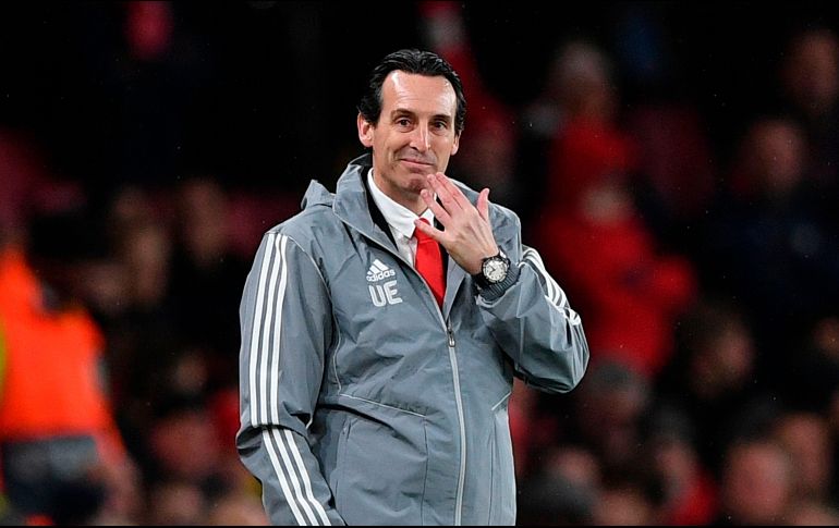 Emery llegó al conjunto del norte de Londres hace año y medio, tras la salida del francés Arsène Wenger. AFP / D. Leal-Olivas