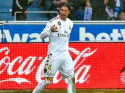 El equipo blanco se adelantó a los 52 minutos con un testarazo del capitán Sergio Ramos. AFP / A. Gillenea