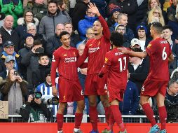Con catorce jornadas disputadas, el equipo se sitúa en una posición inmejorable para optar a su primer título liguero en 31 años. AFP / P. Ellis