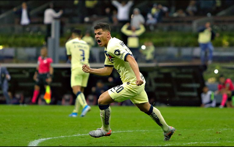 Richard Sánchez anotó su primer gol como americanista el pasado jueves frente a Tigres. Imago7