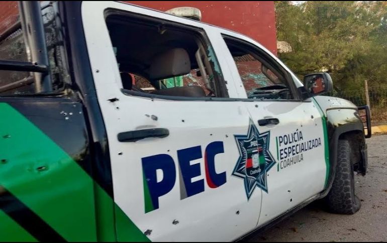 Vista general de los daños ocasionados durante el enfrentamiento entre fuerzas de seguridad y un grupo armado este sábado en la población de Villa Unión. EFE/STR