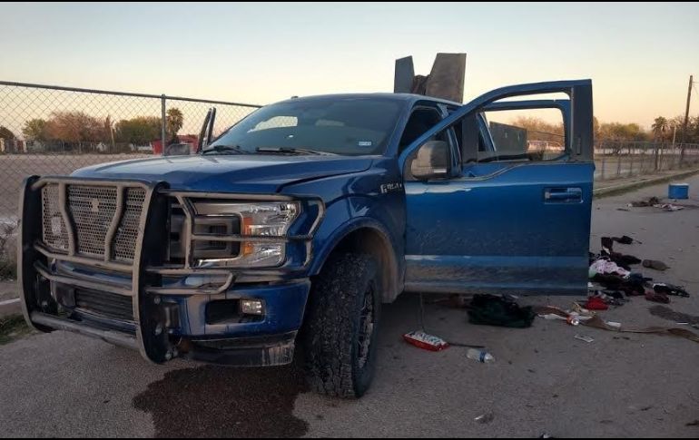 Vista general de los daños ocasionados durante el enfrentamiento entre fuerzas de seguridad y un grupo armado este sábado en la población de Villa Unión. EFE/STR