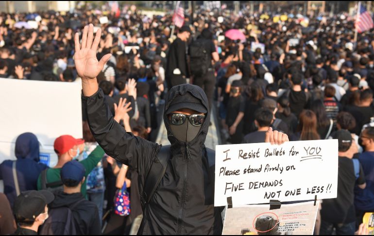 Hong Hong registra una serie de manifestaciones que comenzaron el 9 de junio a raíz de un polémico proyecto de ley de extradición. EFE / M. Candela