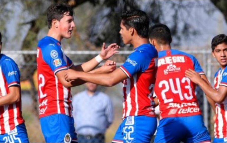 Las Chivas sub-17 había iniciado el partido con una desventaja, sin embargo se recuperó. TWITTER / @Chivas