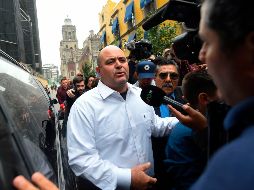 Julián LeBarón dijo que durante el encuentro exigieron seguridad para las comunidades. AFP / P. Prado