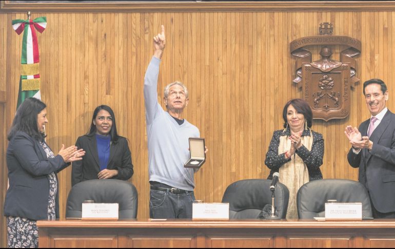 Eric Owen Moss. El arquitecto, agradecido con las atenciones recibidas en Guadalajara. ESPECIAL