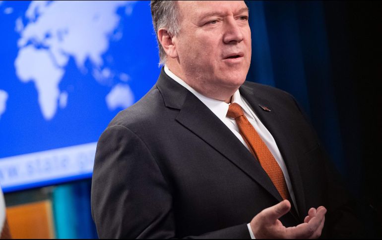 Mike Pompeo, secretario de Estado de EU. AFP/S. Loeb