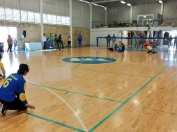 Exhibición de golbol realizada por la mañana. TWITTER / @codejalisco