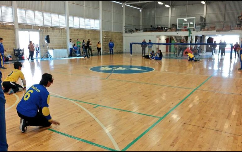 Exhibición de golbol realizada por la mañana. TWITTER / @codejalisco