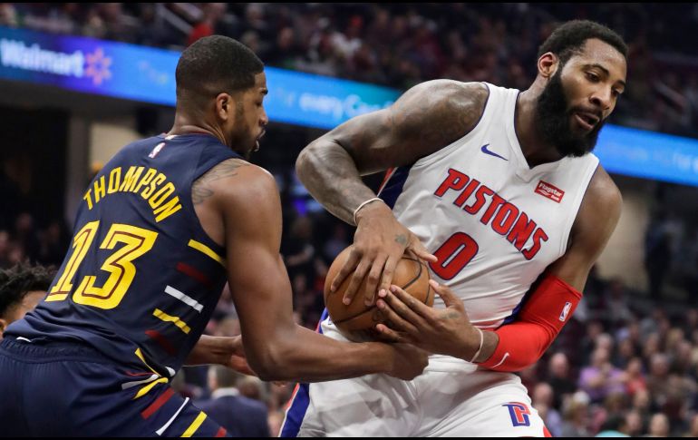 Andre Drummond  (#0) aportó 17 puntos para el triunfo de Detroit. AP / T. Dejak