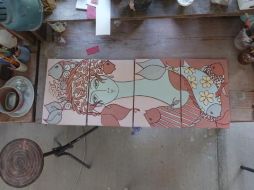 Una de las obras que conformarán la muestra “Entre flores y plegarias”. ESPECIAL