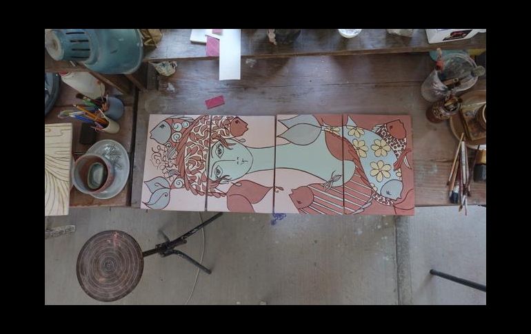 Una de las obras que conformarán la muestra “Entre flores y plegarias”. ESPECIAL