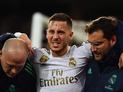 Eden Hazard sufre de una lesión por contusión perimaleolar en la pierna derecha. AFP / ARCHIVO