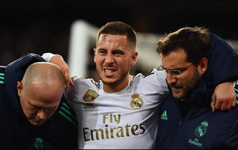 Eden Hazard sufre de una lesión por contusión perimaleolar en la pierna derecha. AFP / ARCHIVO