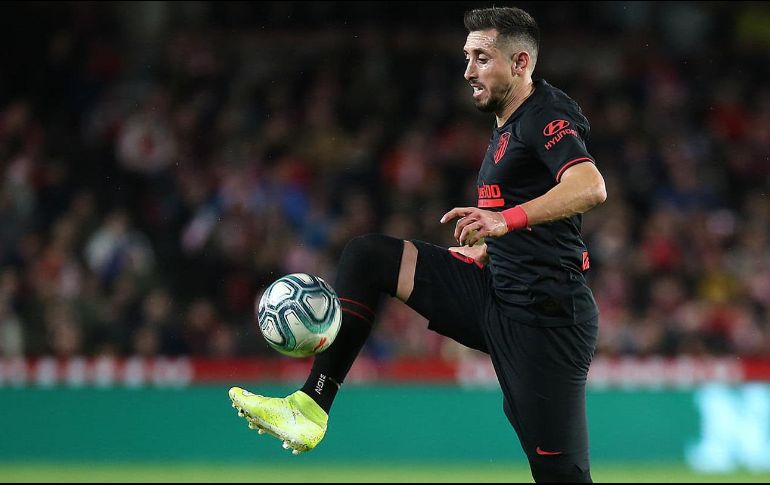 Héctor Herrera fue titular y participó 84 minutos. TWITTER / @Atleti