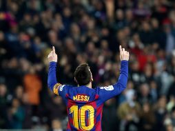 Messi se convirtió en la figura del encuentro al anotar en tres ocasiones. AP / J. Monfort