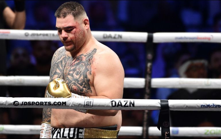 Andy fue superado en dos de las tarjetas de los jueces por 118-110 y una 119-109 ante Joshua. AFP / F. Nureldine
