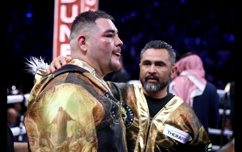 Andy Ruiz subió al ring con algunos kilos de más, lo que le restó velocidad ante Anthony Joshua. AP/N. Potts