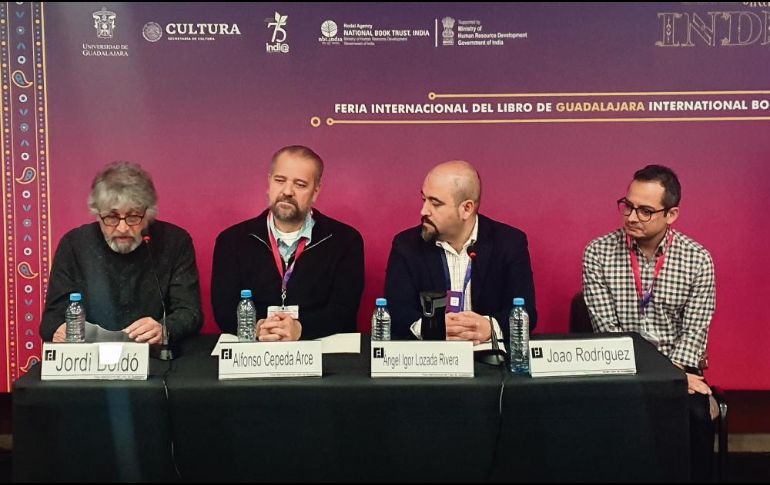 De izquierda a derecha: Jordi Boldó, Alfonso Cepeda, Igor Lozada y Joao Rodríguez. EL INFORMADOR / J. PÉREZ