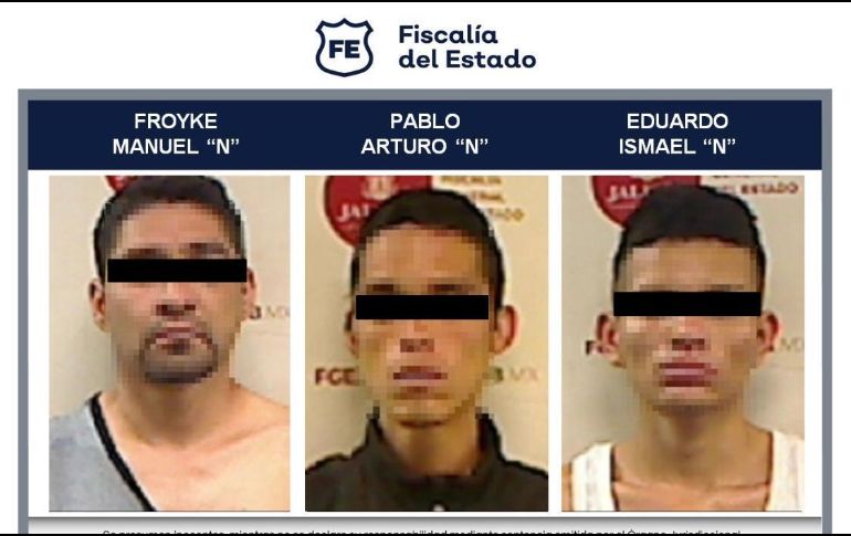 Los tres sujetos fueron puestos a disposición del juez. ESPECIAL