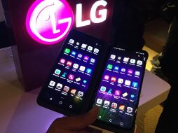 Para tener una segunda pantalla en el dispositivo se requiere colocar un cubierta especial para conectarla y desmontarla cuando el usuario así lo requiera. TWITTER / @lgmobilemx
