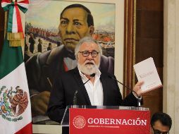 Alejandro Encinas Rodríguez, subsecretario de Derechos Humanos, Población y Migración, presenta el primer informe de labores de su gestión. NTX/G. Granados