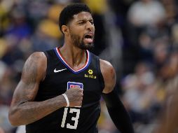 George logró su mejor número de la campaña, al atinar siete triples. AP/D. Cummings