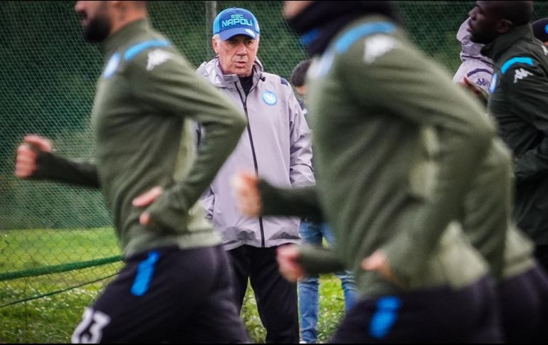 Carlo Ancelotti. El estratega de los italianos no ha vivido la mejor de las etapas con el conjunto napolitano, pero en la Champions se puede redimir. EFE/C. Abbate