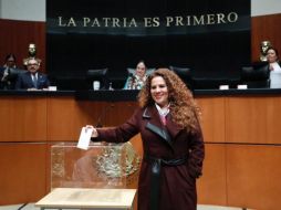 La senadora Rocío Adriana Abreu Artiñano, de Morena, señaló que procederán penalmente en el tema y que podría iniciar un juicio político contra el magistrado Héctor Jiménez. TWITTER/RocioAbreuA