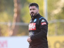 El italiano dirigió su primer entrenamiento este miércoles. TWITTER / @sscnapoliES