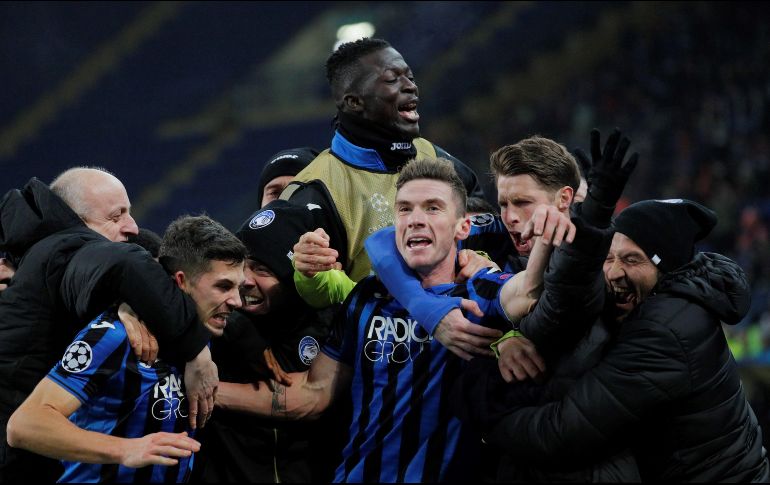 Atalanta avanza a la siguiente instancia, junto con Manchester City. EFE / S. Dolzhenko